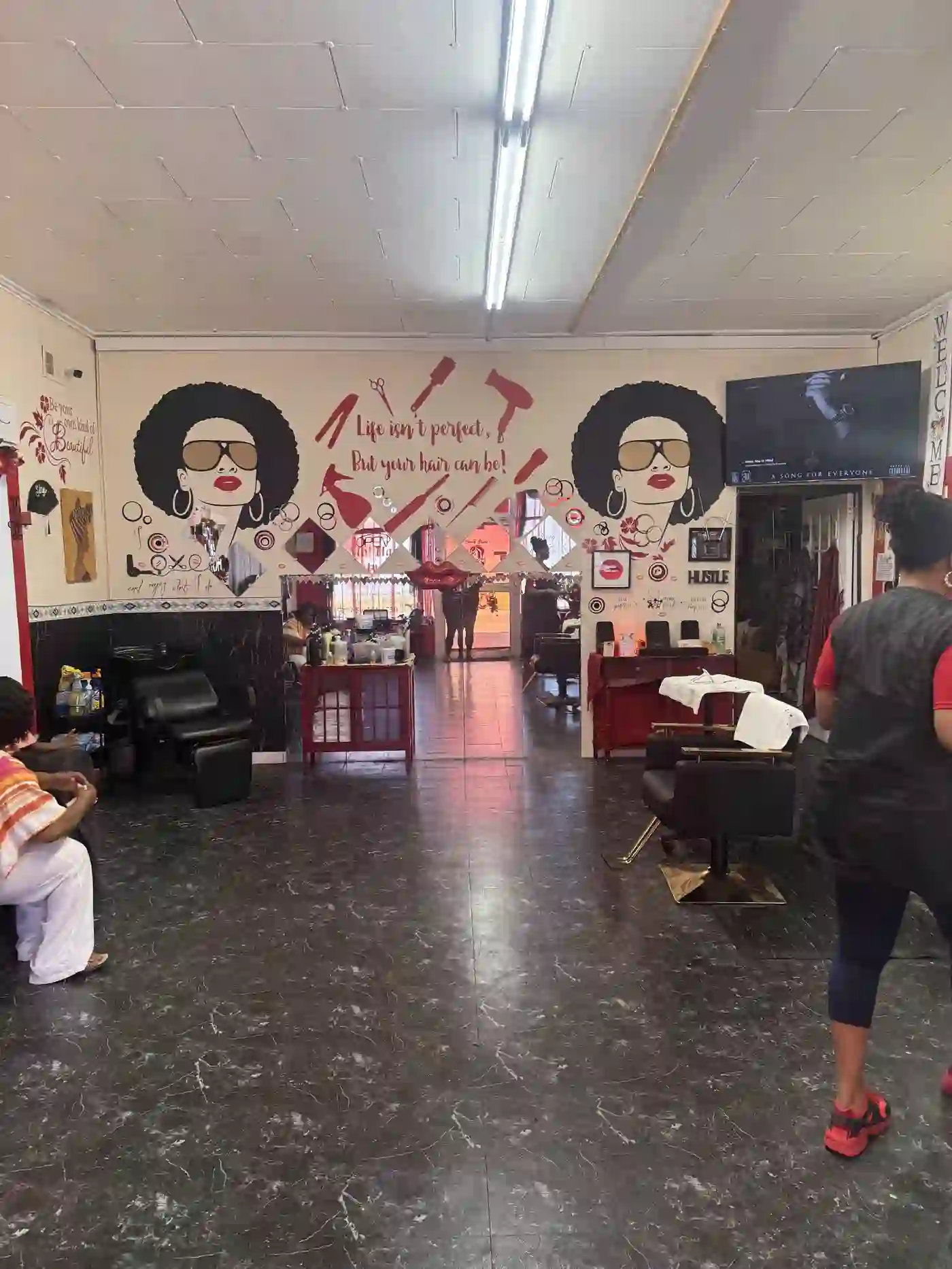 Interior of Mo'Hair Beauty Salon